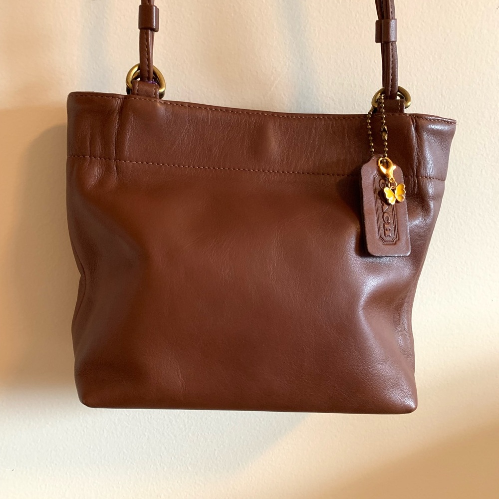 Vintage Coach Mini Dixon Brown Leather Bag